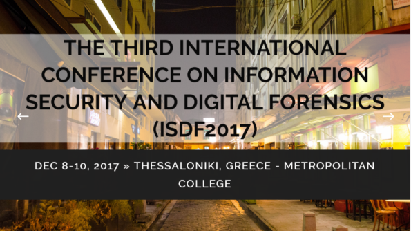 Third International Conference on Information  Security and Digital Forensics